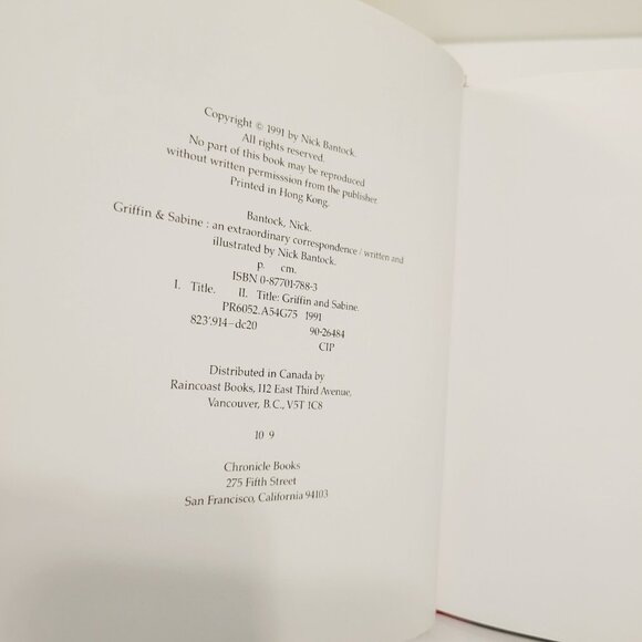 Griffin & Sabine, Sabine's Notebook, The Golden Mean by Nick Bantock Book Lot - Picture 3 of 11